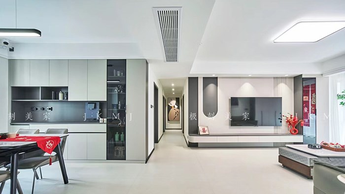 長沙-名士豪庭-109m²現(xiàn)代極簡·極刻美家全屋整裝